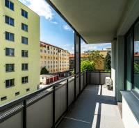 The balcony of a 2-room apartment on Strojárenská Street in Košice, Staré Mesto district.