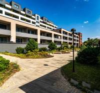Apartment complex on Strojárenská Street in Košice with modern architecture and green surroundings.