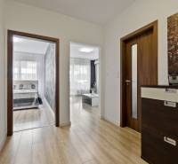 Interior of a 2-room apartment with a hallway and a view into the bedroom and living room.
