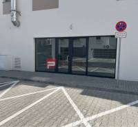 Commercial premises on Eduarda Wenzla Street in Bratislava III with reserved parking.