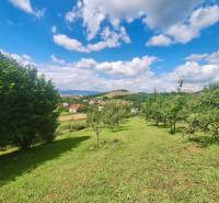 Land for residential use in Bodovce, Bodovce Street, with fruit trees and panoramic views.