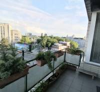 A view of Bratislava from the balcony of a 4-room apartment on Dostojevského rad.