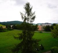 View from a 2-room apartment in Nova Dubnica with mountains and nature.