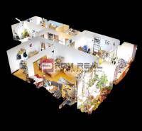 3-room apartment with furniture and plants, with an organized interior space.