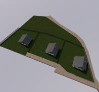 3D design of three houses on recreational plots in Oščadnica.