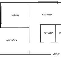 The floor plan of a 2-room apartment includes a bedroom, kitchen, living room, bathroom, and toilet.