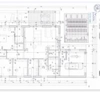 Floor plan of a family house in Valča with a parking space and living areas.