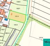 Cadastral map of residential land in Zavar, with parcel numbers and boundaries.