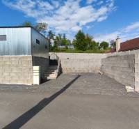 Metal garage and concrete walls on Recreational plots Selešťany in Záhorce.