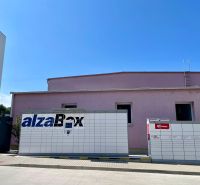 On Popradská Street in Košice, there are AlzaBox and other pickup boxes.