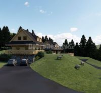 Mountain cottages surrounded by forests in Kremnické Bane, suitable for plots - living.