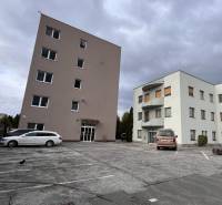 Parking lot and office buildings on Kalinčiakova Street, Bratislava - Nové Mesto.