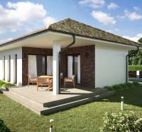 A family house in Gabčíkovo with a terrace, garden, and parking next to the house.