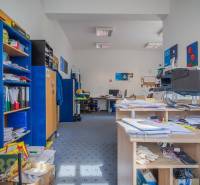 Office space in a building with carpet flooring, large windows, Poprad, Halatova.