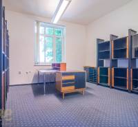 Office in a building with desks, chairs, and doors on Halatova Street in Poprad.