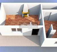 A floor plan of the interior with furnishings and a wooden decor floor shows the layout of the rooms.