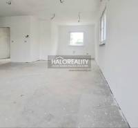 A spacious unfurnished room in a family house with white walls and a window.
