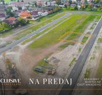 Aerial view of building plots in Kostolné Kračany, Amadeho Kračany area, ready for residential development.