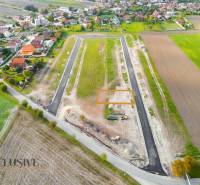Aerial view of the construction site near Amadeho Kračany Street in Kostolné Kračany.