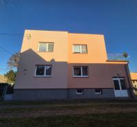 A family house on Kpt. Nálepku Street in Trebišov with a pink facade and a garden.