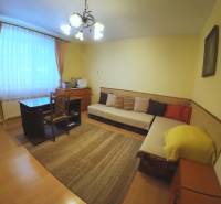 Living room with a sofa in a family house, floor with wooden decor.