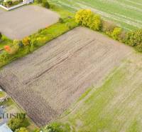 Aerial view of a plot in Blahová suitable for living, surrounded by greenery.