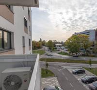 View from the balcony of an apartment building on Eduarda Venzla Street in Bratislava - Rača.