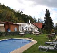 Garden with a pool and terrace in a hotel and guesthouses in Košice - North.