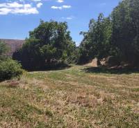 Commercial land in Čaradice with grass and trees, with an older building in the background.