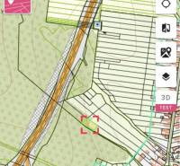 Map of the land registry in Čaradice suitable for commercial purposes.