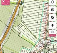 The cadastral map of land in Čaradice shows the layout of commercial plots and infrastructure.