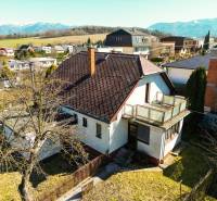 Family house on Na kopci Street in Žilina with a view of the mountains.