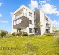 An apartment building surrounded by greenery in Blatná na Ostrove, including space for a 3-room apartment.