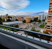 View from a studio apartment on Šustekova Street in Bratislava - Petržalka with a view of the housing estate.