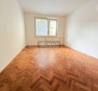 A room in a two-bedroom apartment with a wood-patterned floor and a large window.