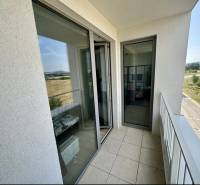 A balcony from a 2-room apartment with a view of Labutia Street in Bratislava - Petržalka.