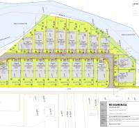Urban plan showing the construction of family houses in Kamenica nad Cirochou on Pod Drieňovou Street.