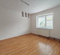A room in a family house with a wooden decor floor and a large window.