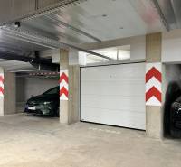 Garage parking on Karpatská Street in Poprad with space for two cars.