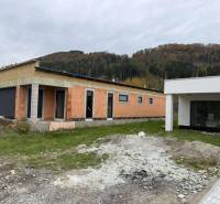 The exterior of a family house under construction on Na Kúty Street in Teplička nad Váhom.