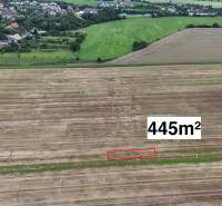 Agricultural and forest land in Nové Mesto nad Váhom with a highlighted plot of 445 m².