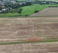 Agricultural and forest land near Nová Ves nad Váhom with a view of the village.