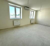 A spacious room in a 2-room apartment with large windows and neutral walls.