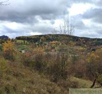 Autumn in the Gardens in Hlboké nad Váhom, colorful trees under a cloudy sky.