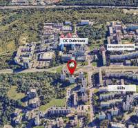 Aerial view of a 1-bedroom apartment near Saratovská Street in Bratislava - Dúbravka.