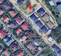 Aerial view of family houses in Nitra on Ivana Braunera Street.