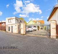 A family house on Kúpeľná Street in Dunajská Streda with a gate and a driveway.