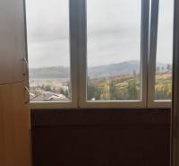 View from the window in a 3-room apartment overlooking the countryside.