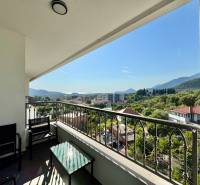 View from the balcony in a one-bedroom apartment in Bar to the mountains and greenery.