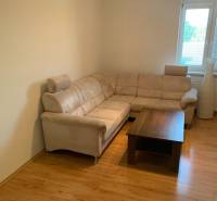 Living room with a comfortable sofa and a table on a floor with a wooden decor.